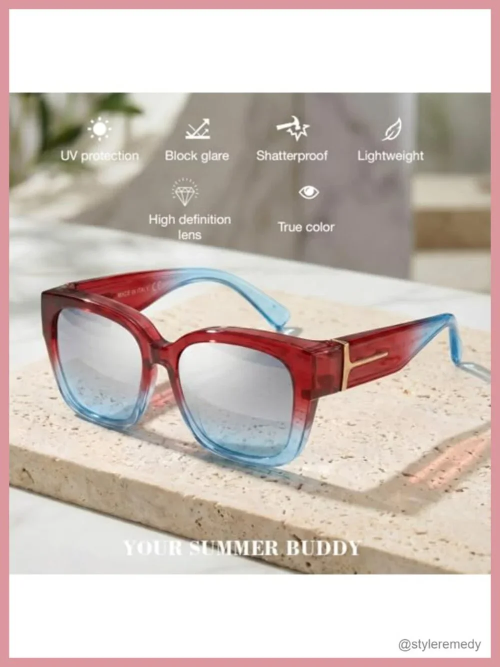 Polarized Fit Over Sunglasses Women Square Oversized UV400 Sport Driving